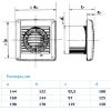 Настінний і стельовий вентилятор BLAUBERG Aero 125 SТ - превью 3