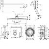Душова система прихованого монтажу Hansgrohe Crometta E 240 EcoSmart хром 20235000 - превью 2