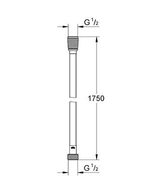 Душові шланги GROHE SILVERFLEX 1.75 28388000 - фото 2