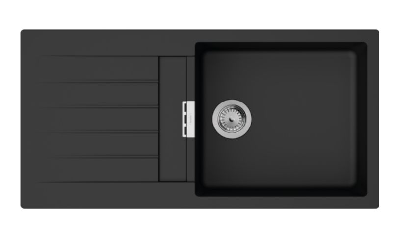 Кухонная мойка Hansgrohe S52 S520-F480 чёрный графит 43358170 - фото 1